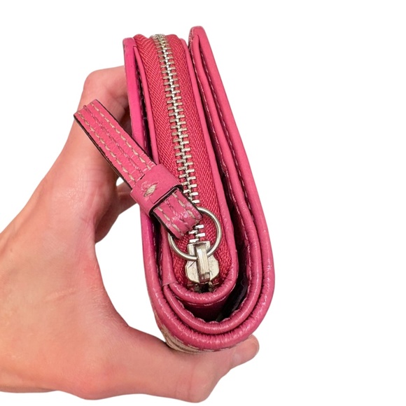 Coach y2k signature brown and pink wallet - Picture 6 of 9